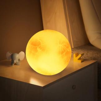 Creative Home Decor Starry Moon Remote Control Bedside Lamp - Perfect for Living Room